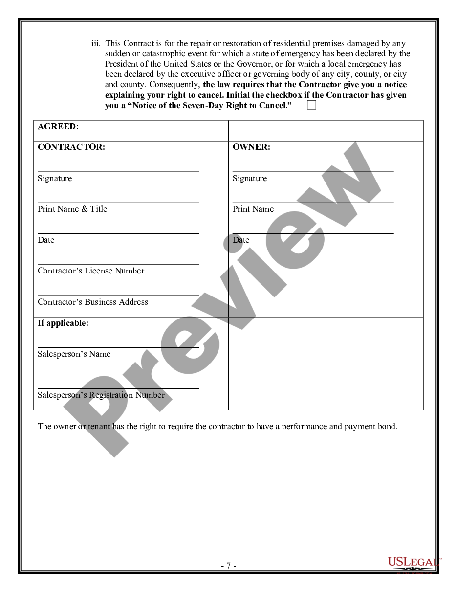 page 6 Fencing Contract for Contractor preview