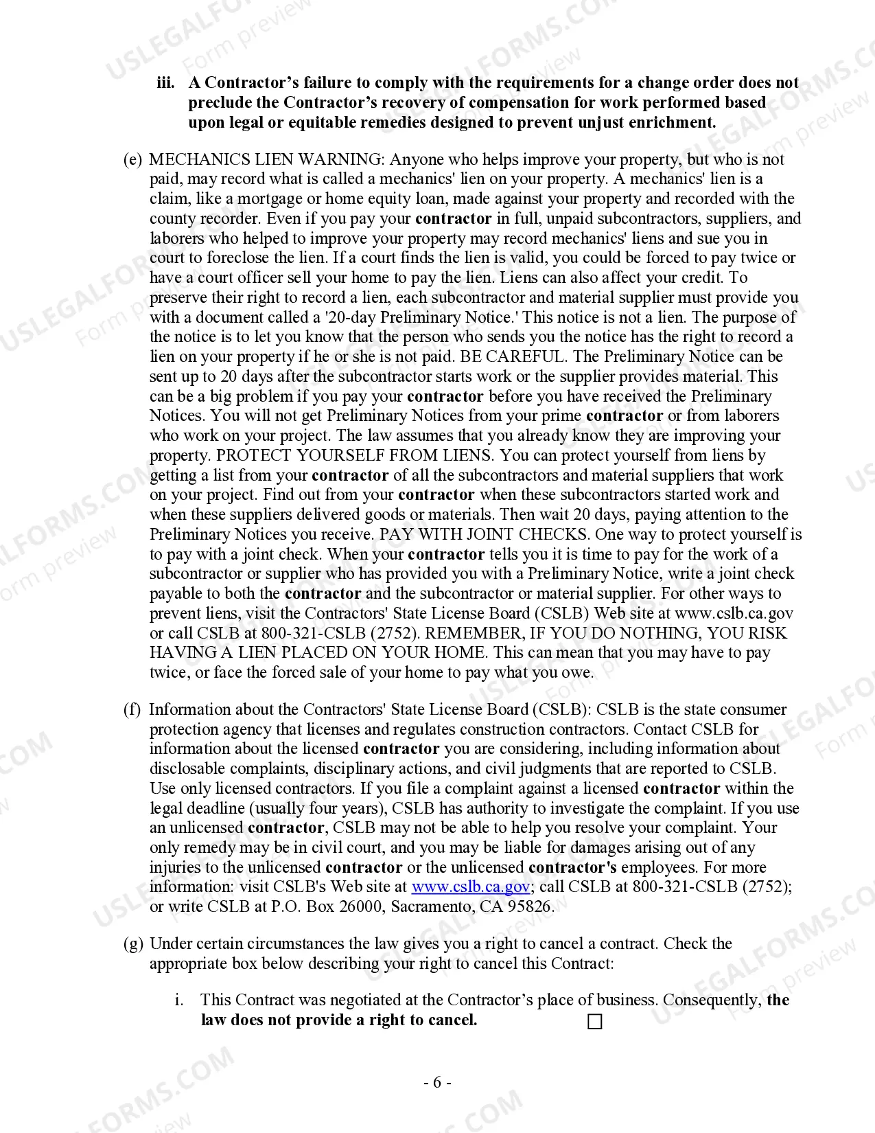 Preview Fencing Contract for Contractor