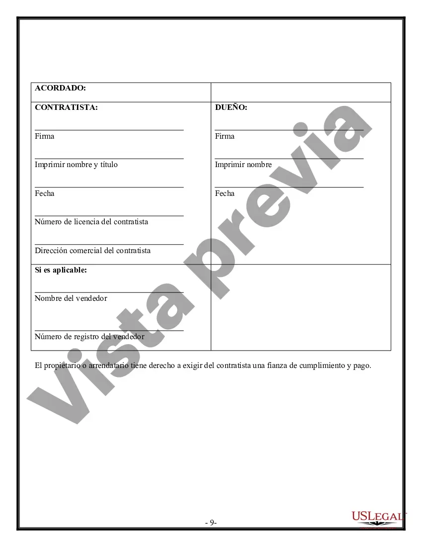 Preview Contrato HVAC para contratista