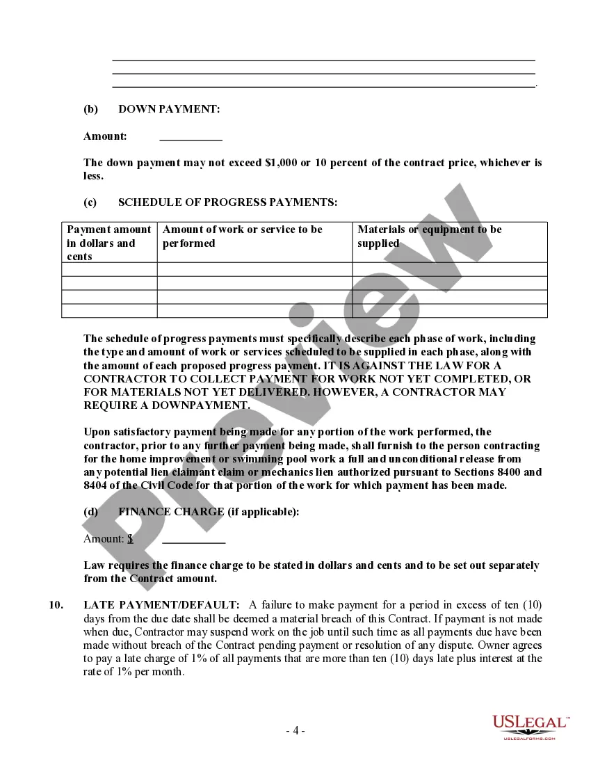 Preview HVAC Contract for Contractor