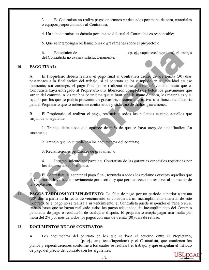 Preview Contrato Comercial para Contratista