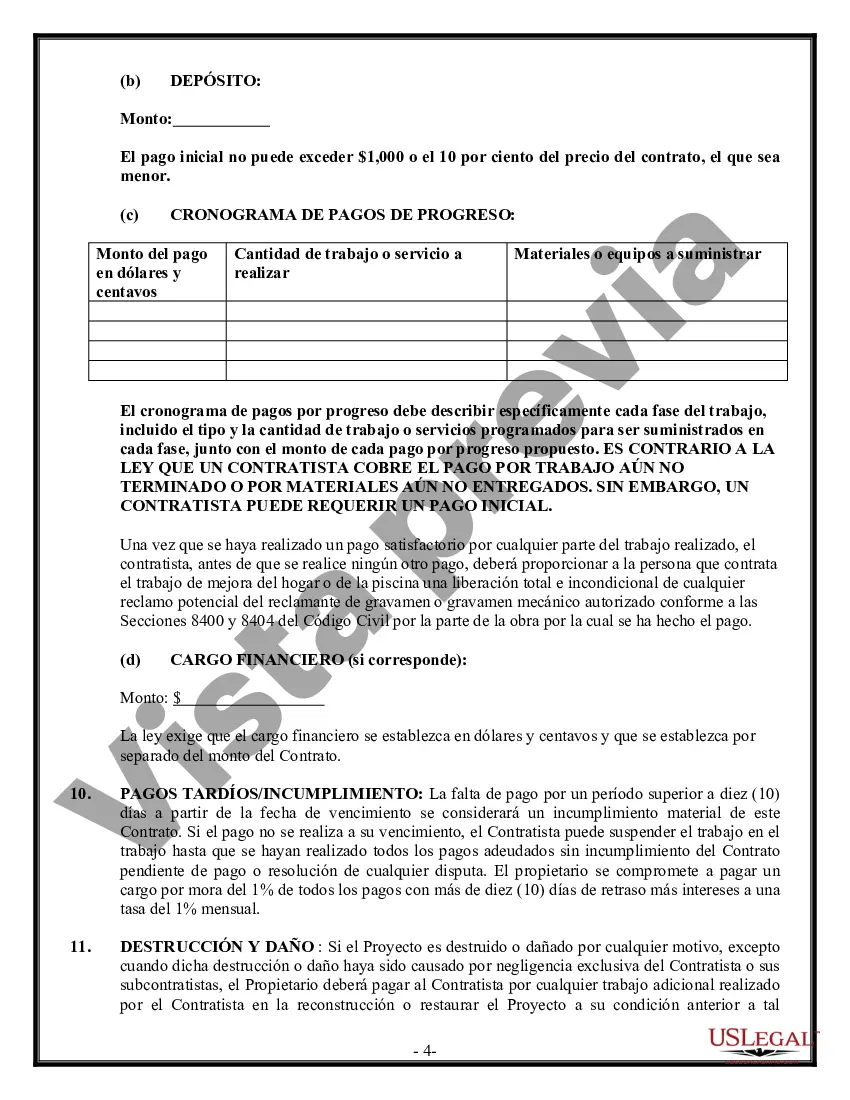 Preview Contrato de excavadora para contratista