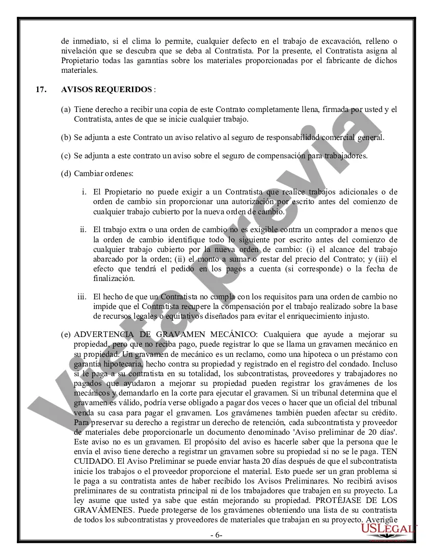 Preview Contrato de excavadora para contratista