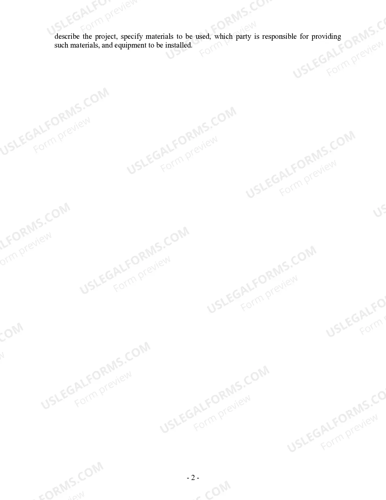 Preview Renovation Contract for Contractor