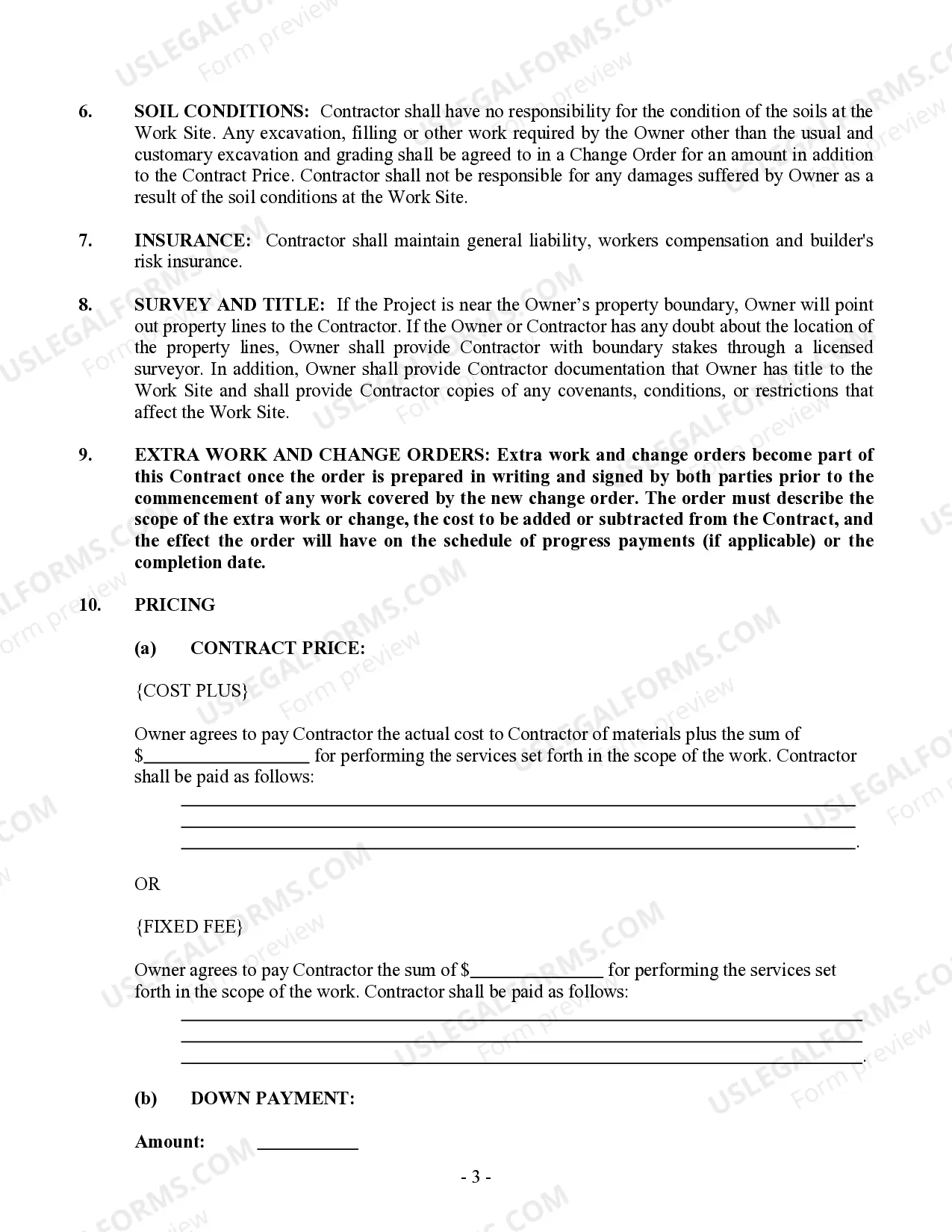 Preview Concrete Mason Contract for Contractor