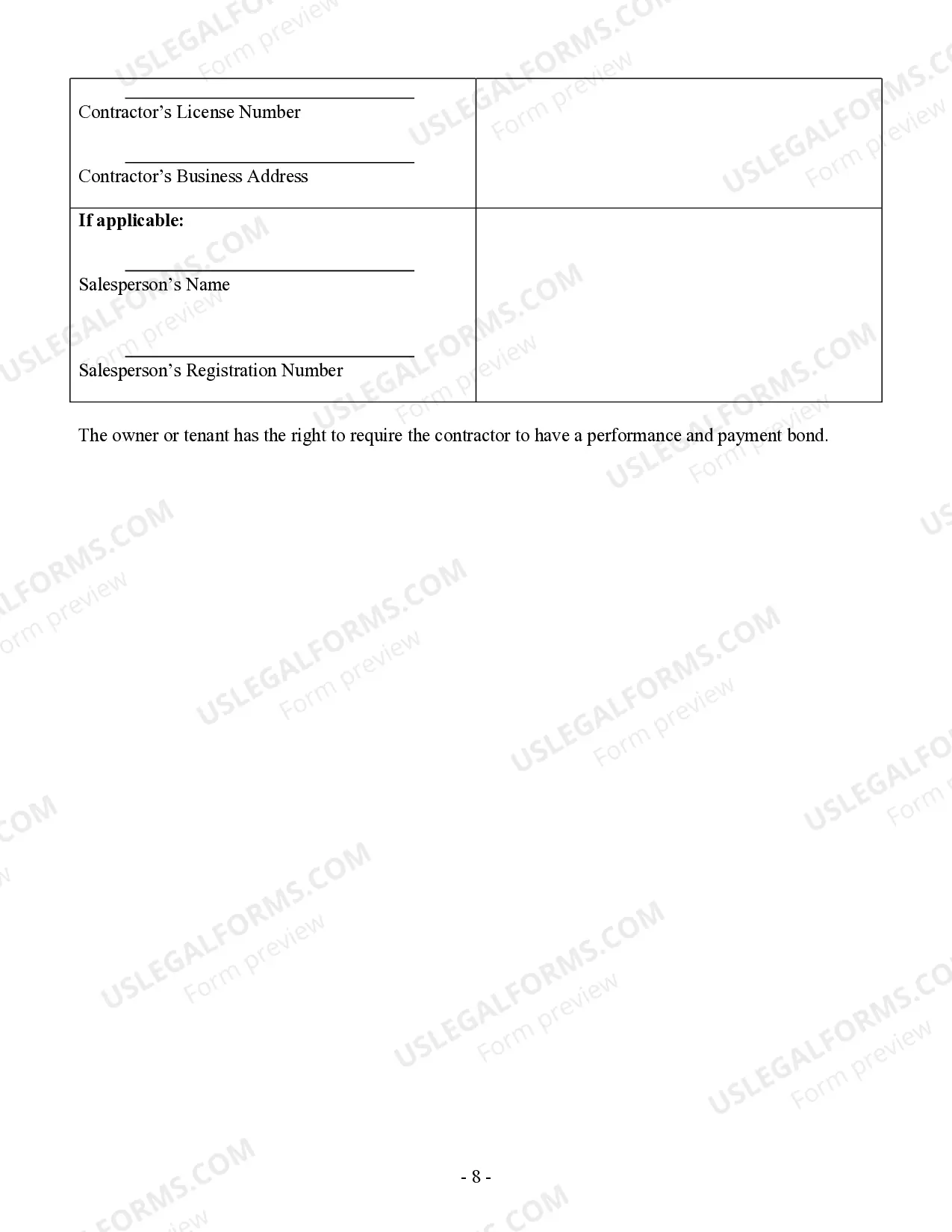 Preview Concrete Mason Contract for Contractor
