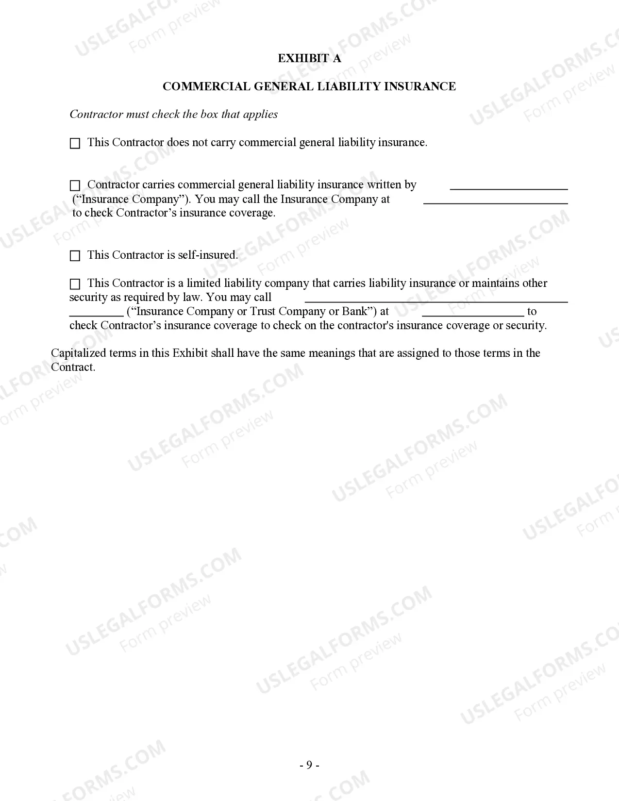 Preview Concrete Mason Contract for Contractor