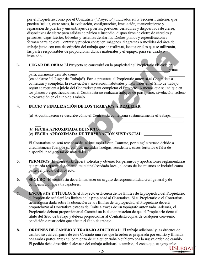 Preview Contrato de Seguridad para Contratista
