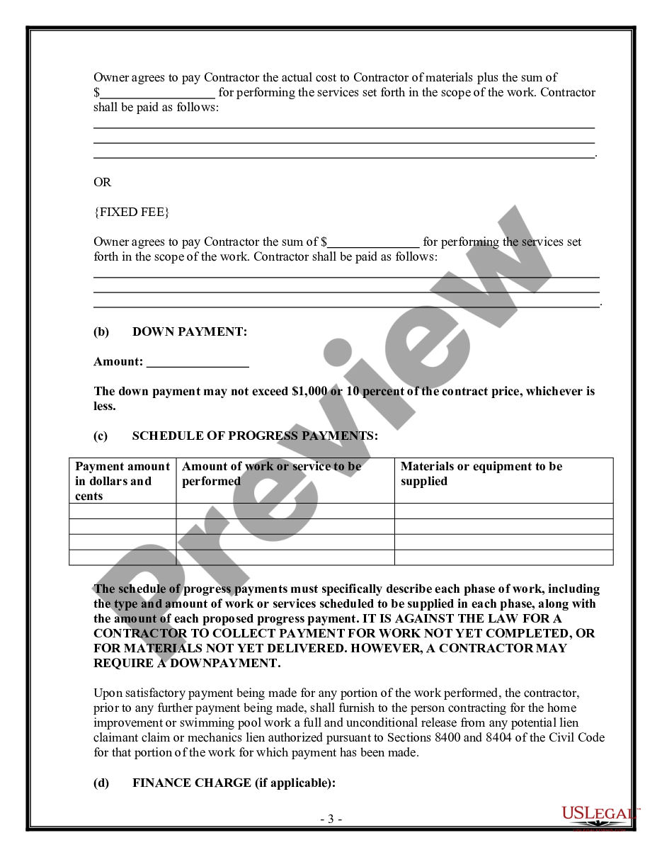 form Security Contract for Contractor preview
