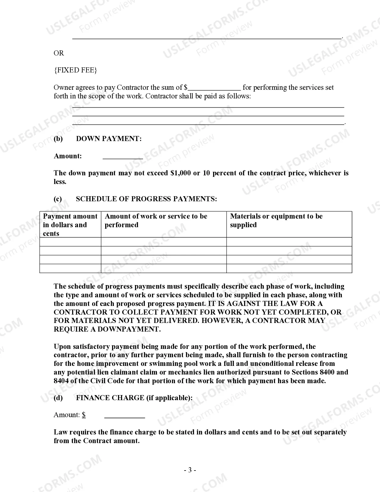 Preview Insulation Contract for Contractor