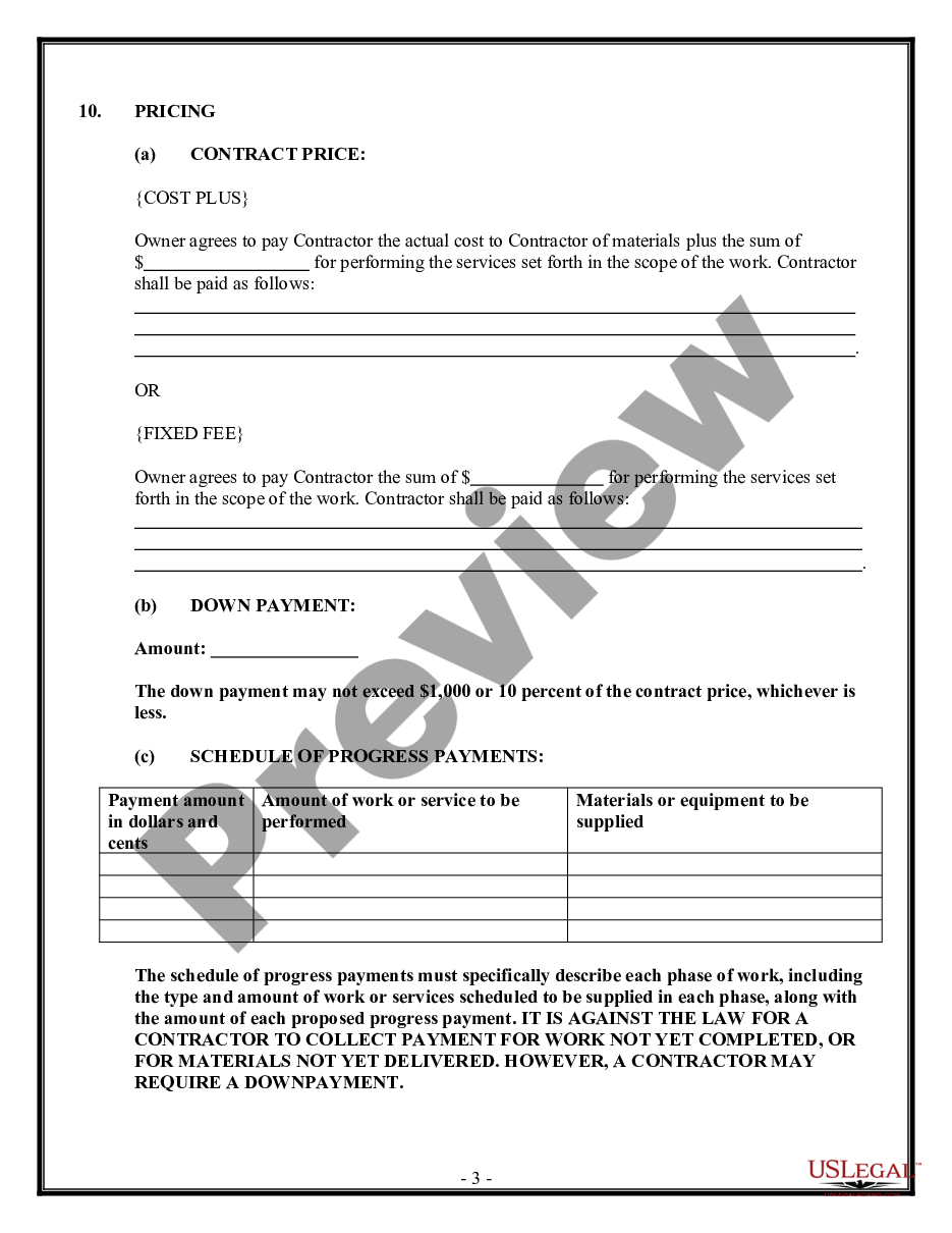 page 2 Paving Contract for Contractor preview
