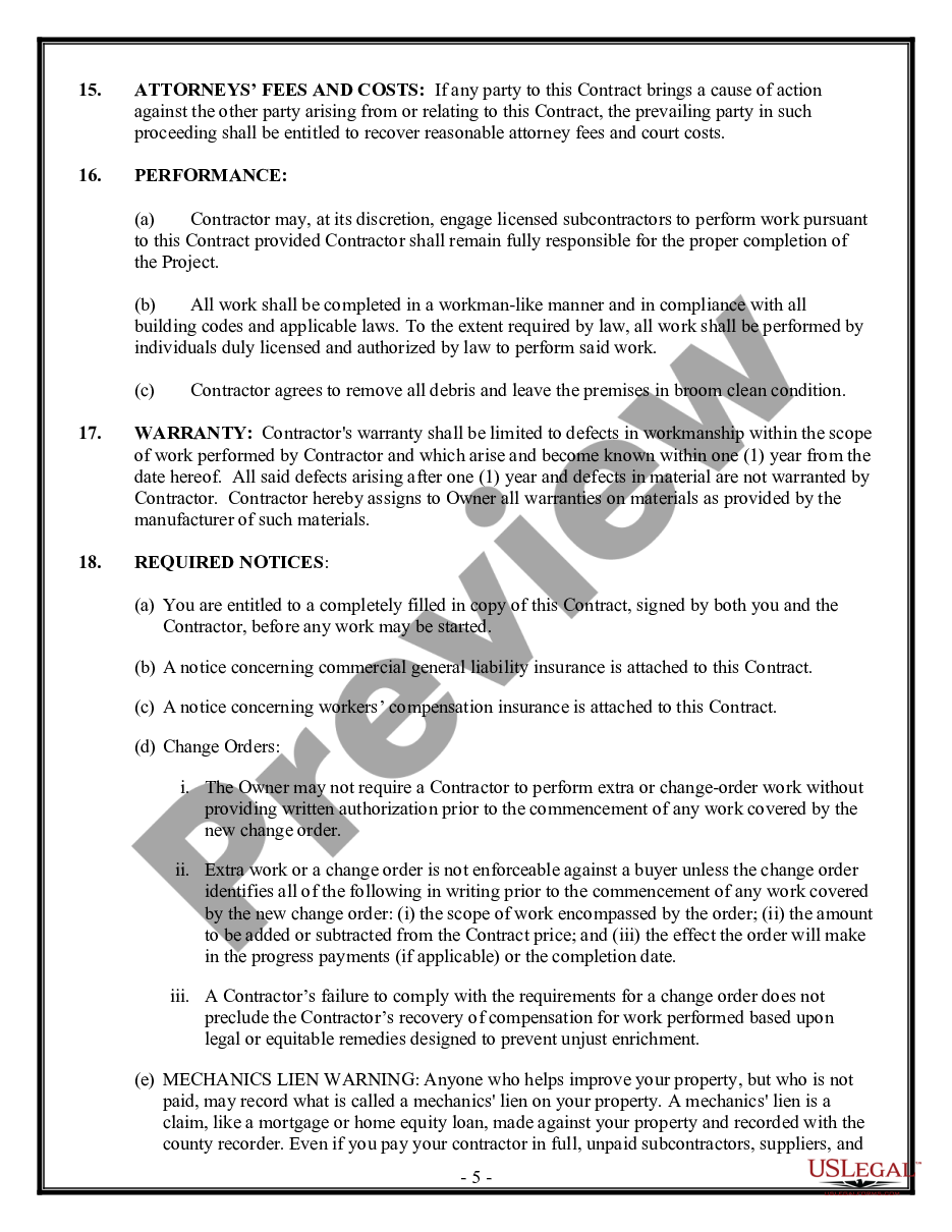 page 4 Paving Contract for Contractor preview
