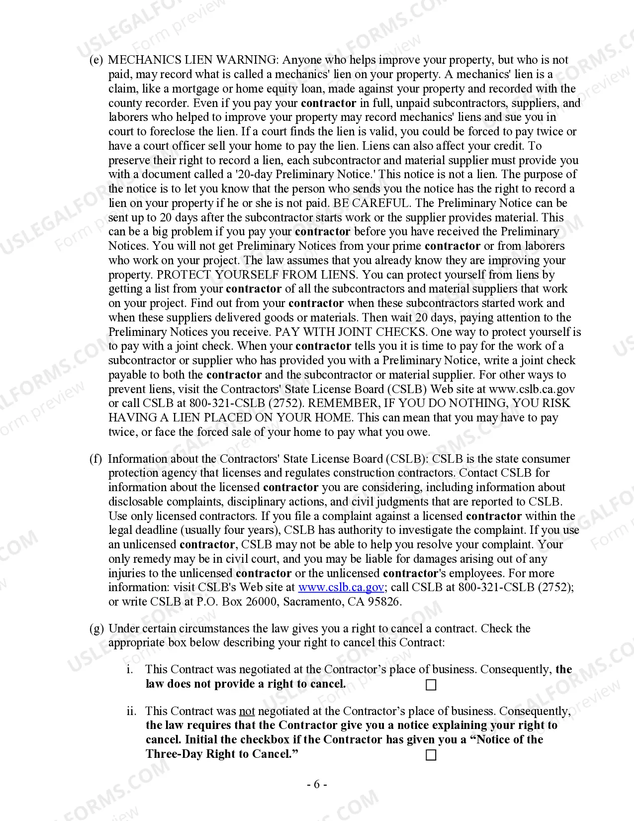 Preview Paving Contract for Contractor