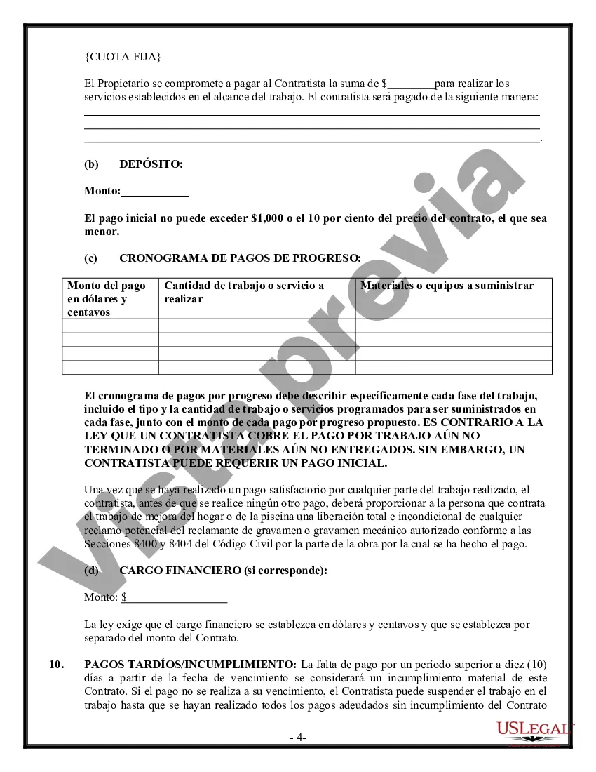 Preview Contrato de revestimiento para contratista