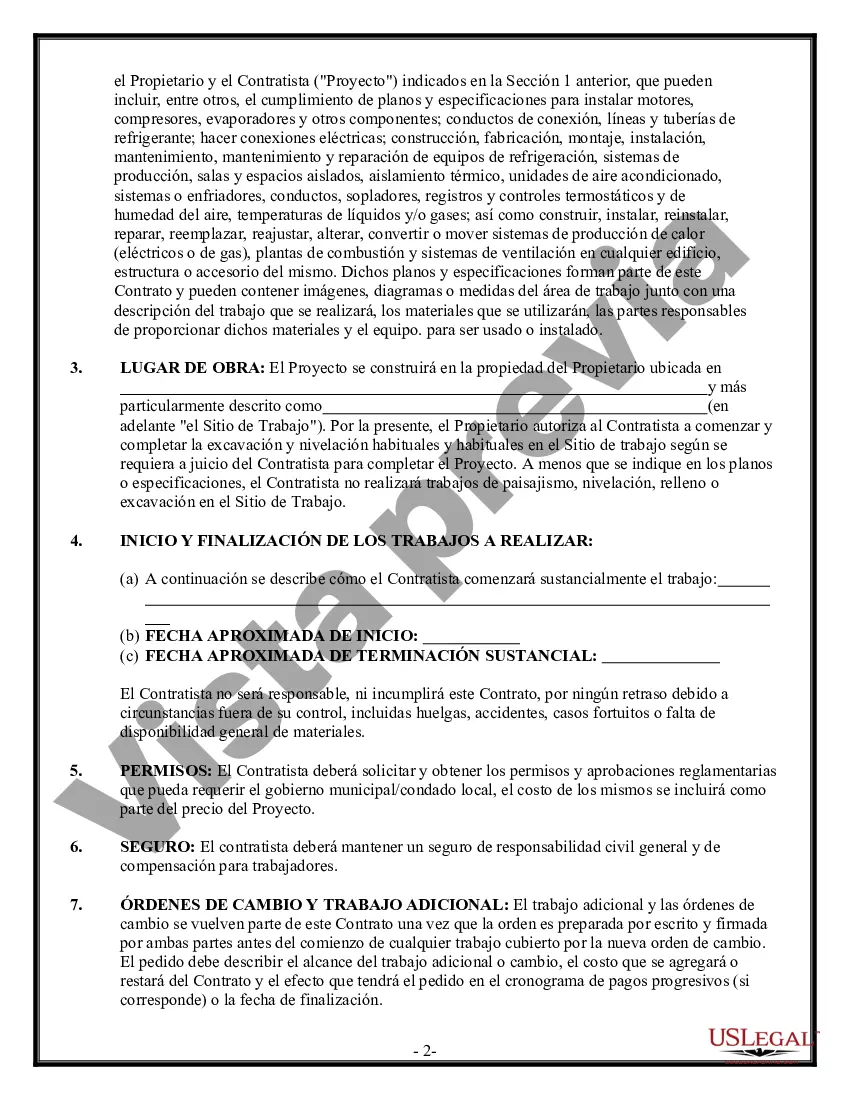 Preview Contrato de Refrigeración para Contratista