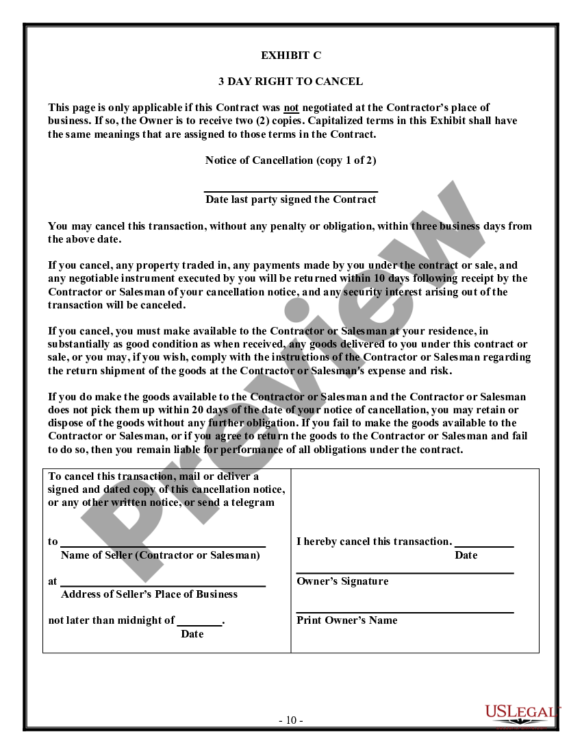 page 9 Refrigeration Contract for Contractor preview