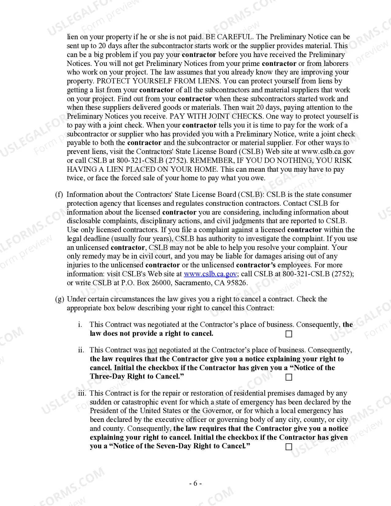 Preview Refrigeration Contract for Contractor