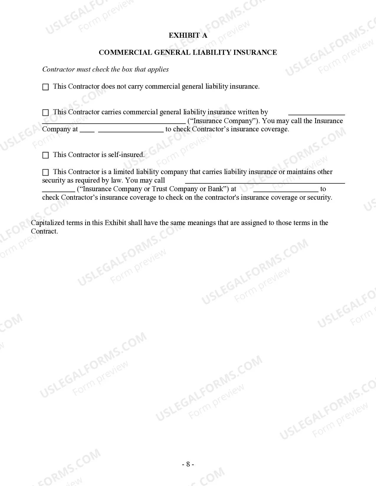 Preview Refrigeration Contract for Contractor