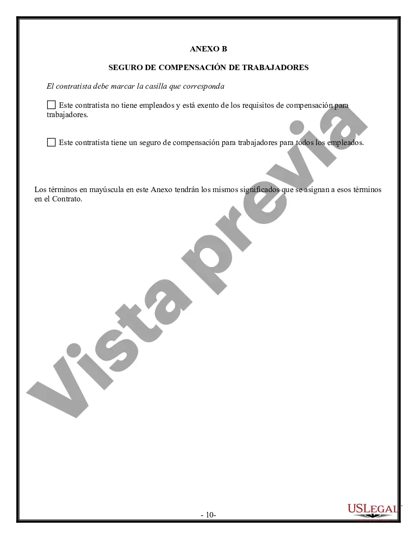Preview Contrato de Drenaje para Contratista