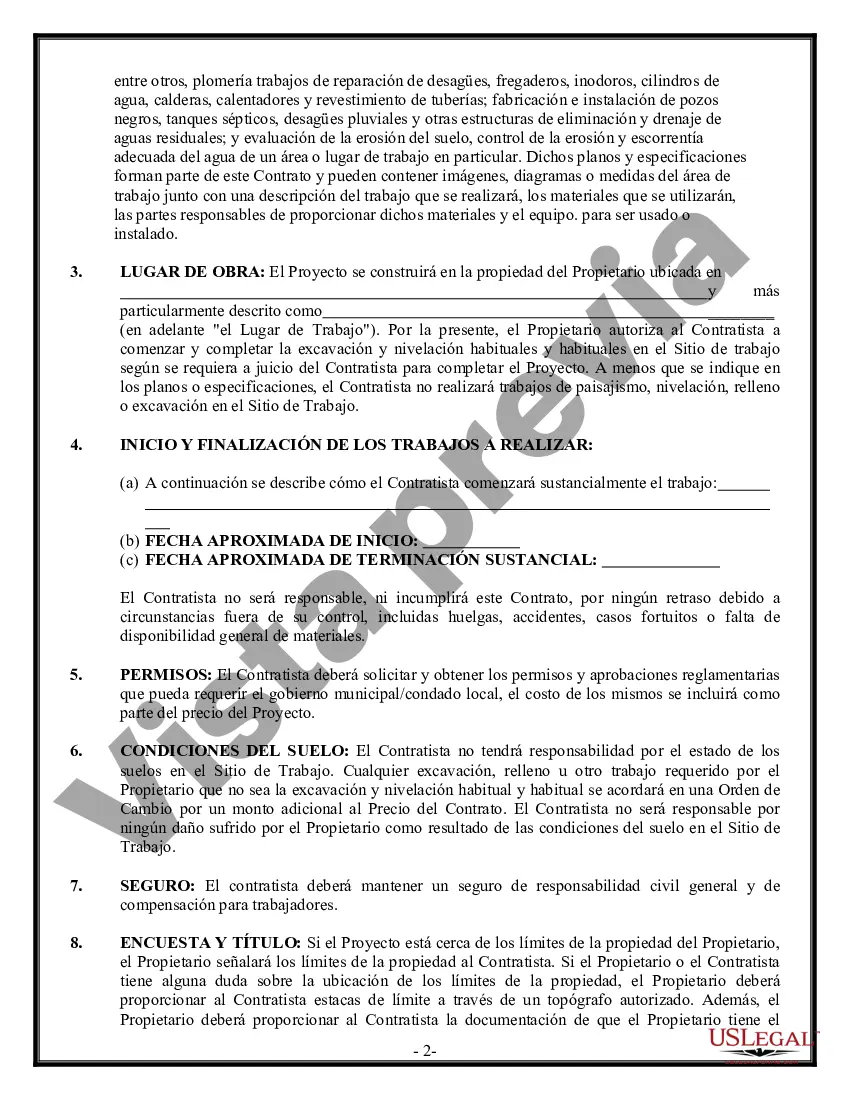 Preview Contrato de Drenaje para Contratista