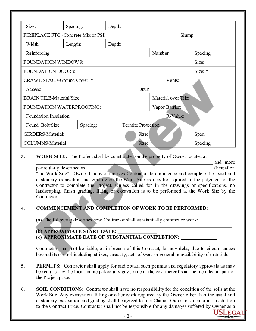 California Foundation Contract for Contractor | US Legal Forms