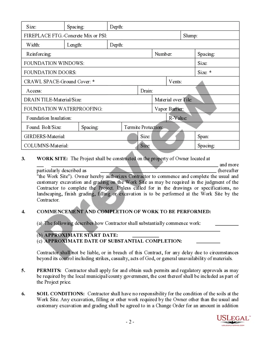Get Foundation Contract for Contractor Preview Foundation Contract for Contractor