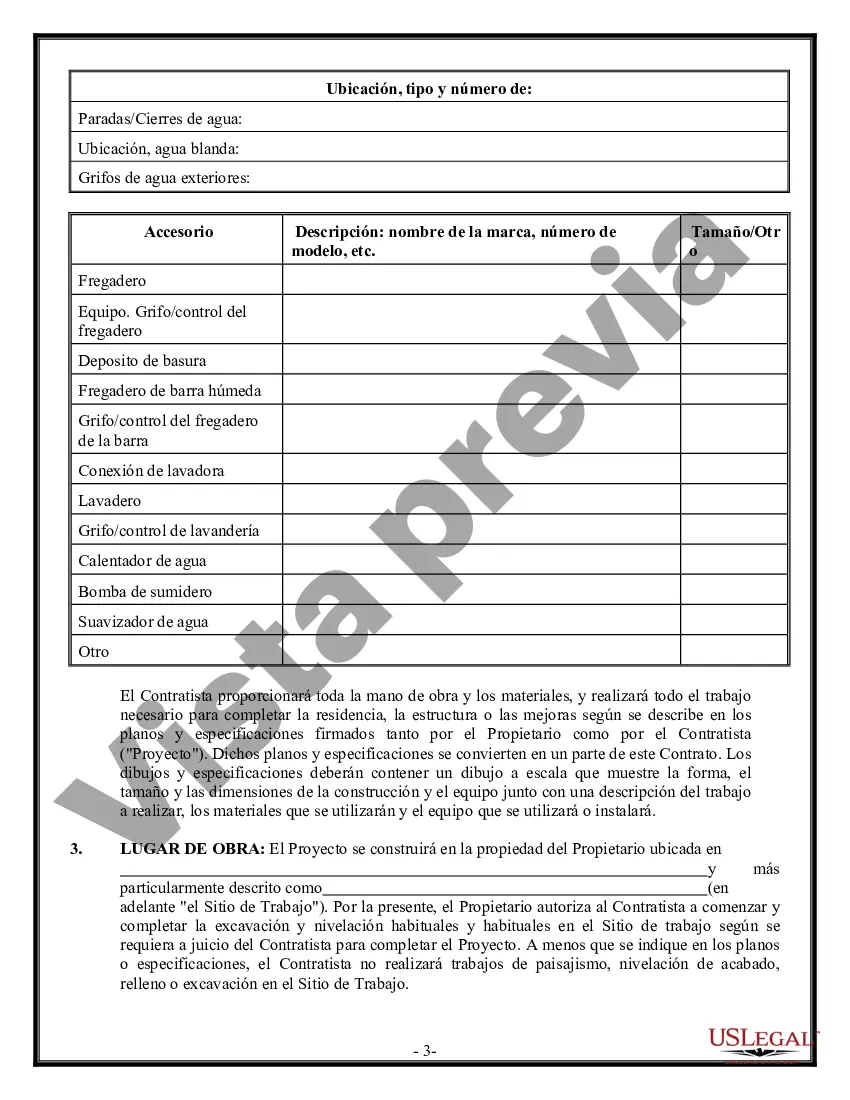 Preview Contrato de plomería para contratista