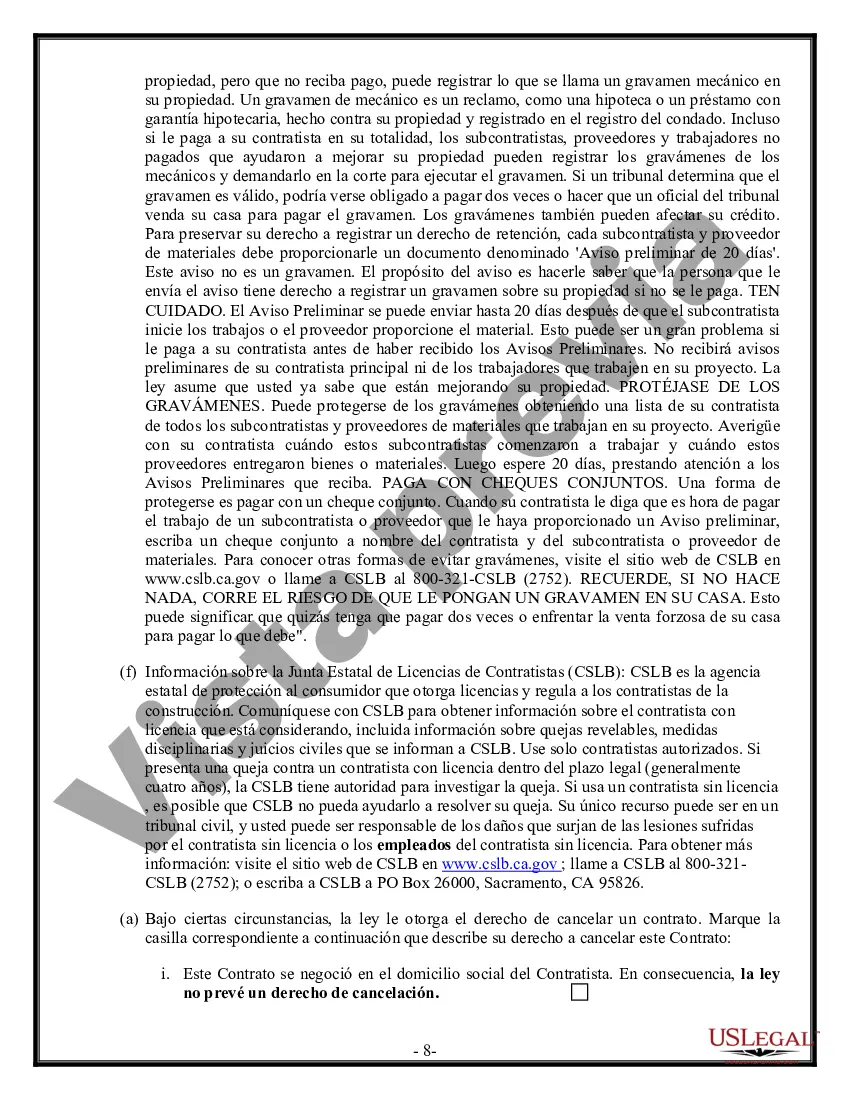 Preview Contrato de plomería para contratista
