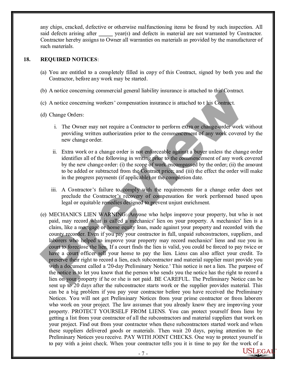 page 6 Plumbing Contract for Contractor preview