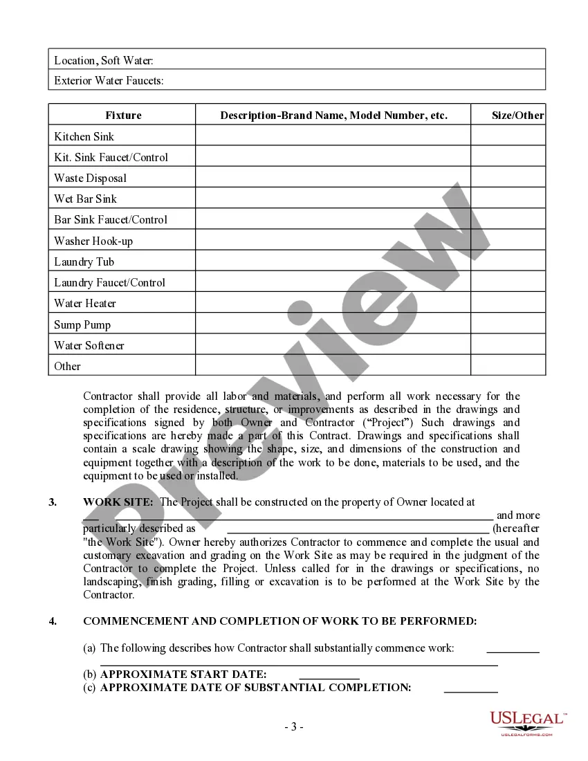 Preview Plumbing Contract for Contractor