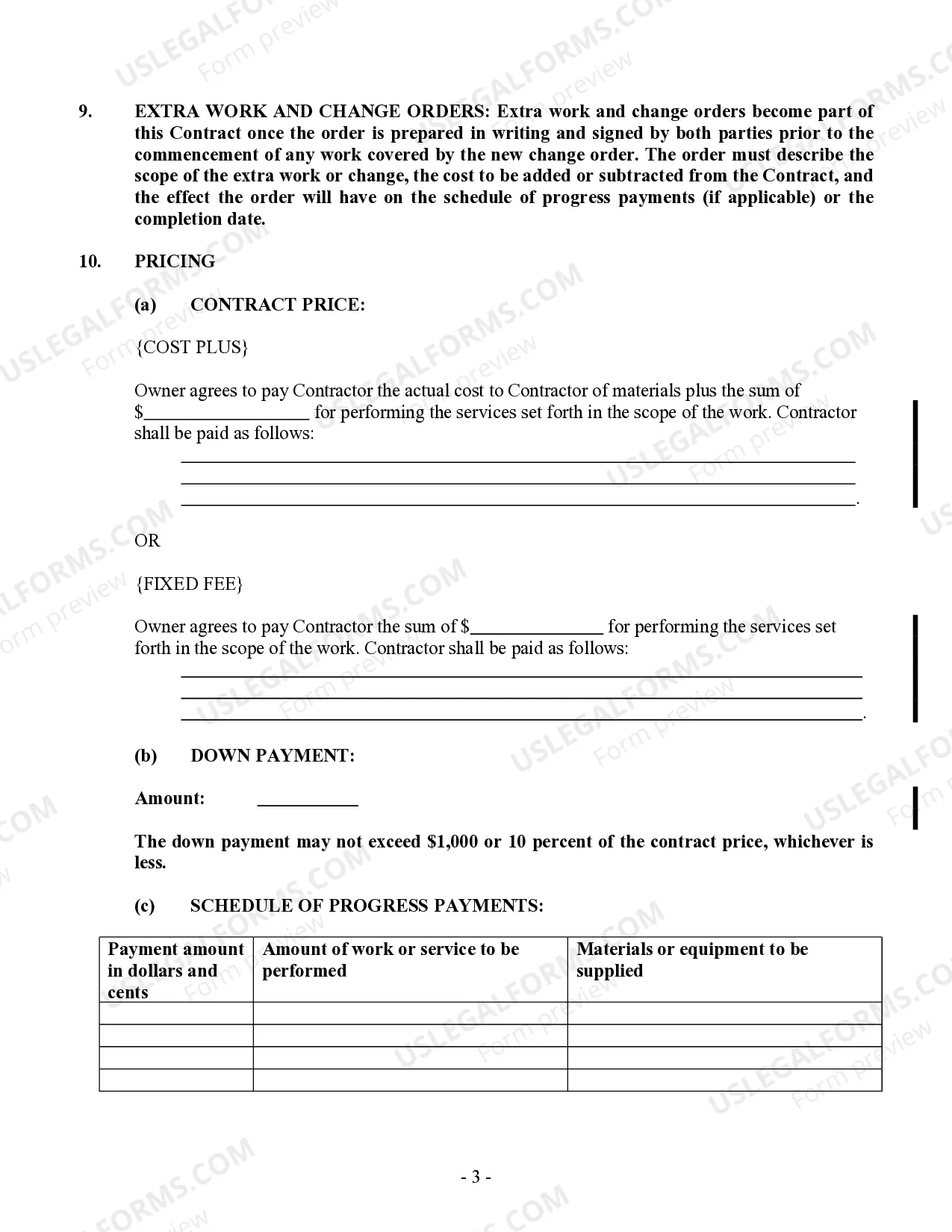 Preview Brick Mason Contract for Contractor