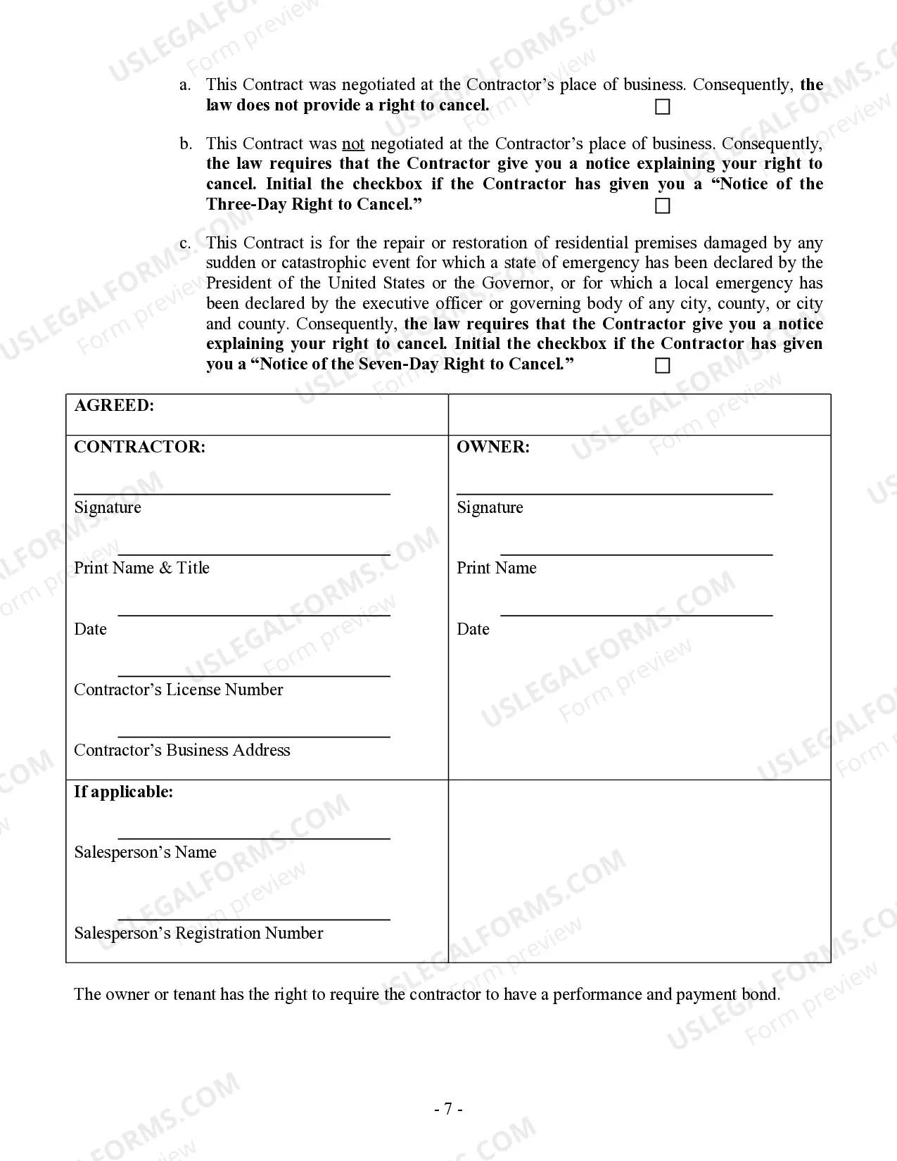 Preview Brick Mason Contract for Contractor