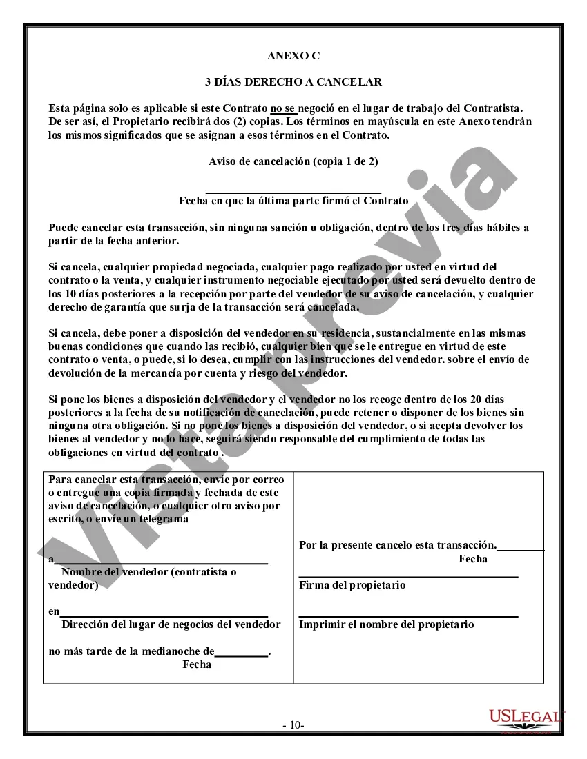 Preview Contrato de techado para contratista