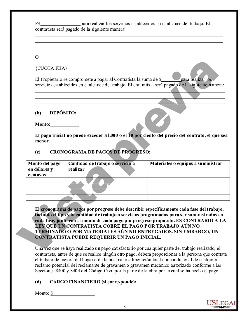 Preview Contrato de techado para contratista