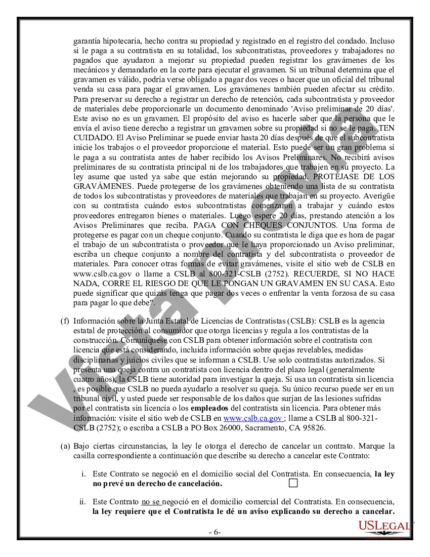 Preview Contrato de techado para contratista