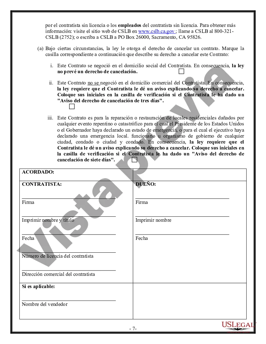 Preview Contrato de paneles de yeso de yeso para contratista