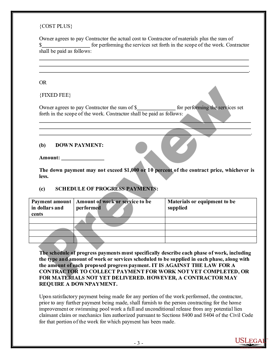page 2 Flooring Contract for Contractor preview