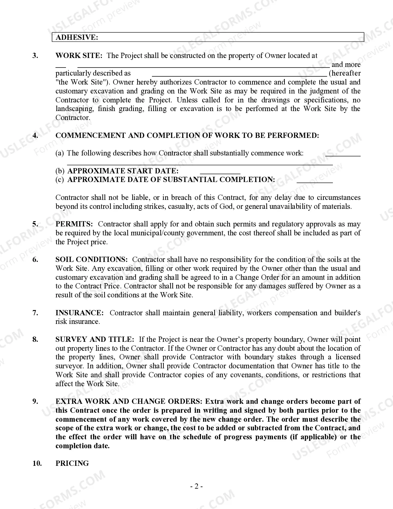 Preview Flooring Contract for Contractor