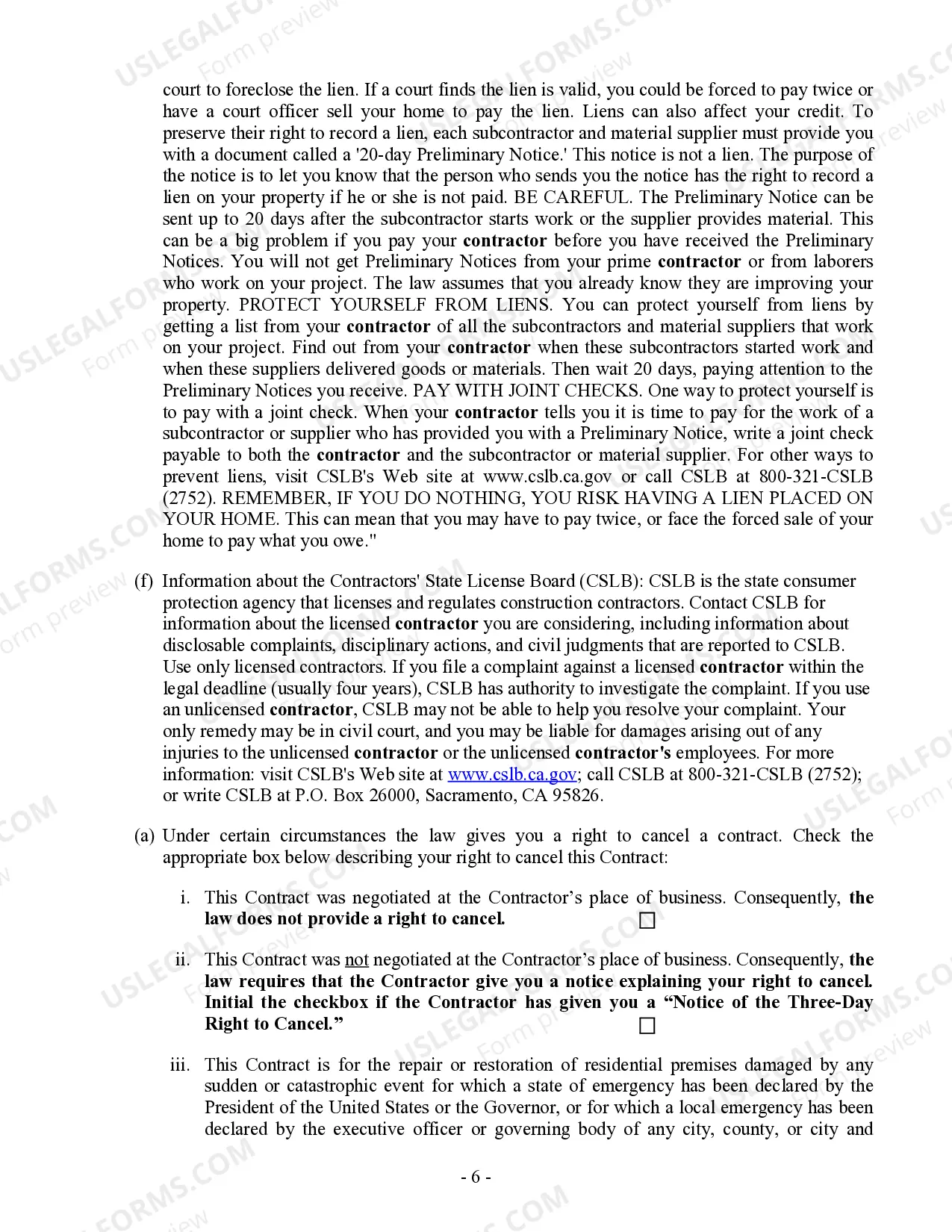 Preview Flooring Contract for Contractor