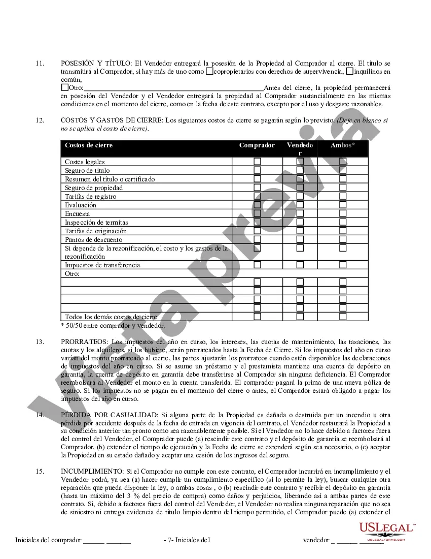 Preview Contrato de Compraventa de Bienes Inmuebles sin Corredor para Acuerdo de Venta de Casa Residencial