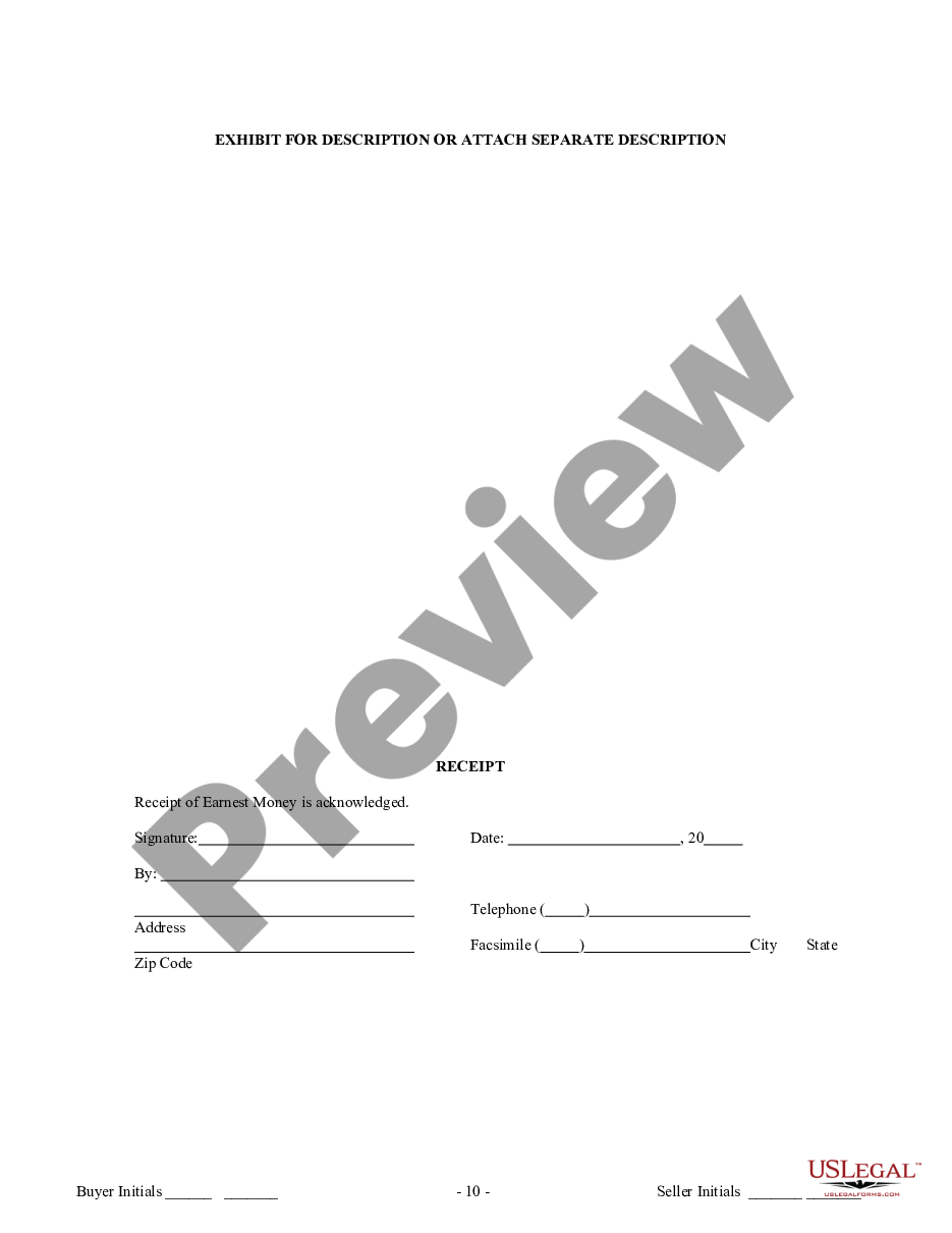 page 9 Contract for Sale and Purchase of Real Estate with No Broker for Residential Home Sale Agreement preview