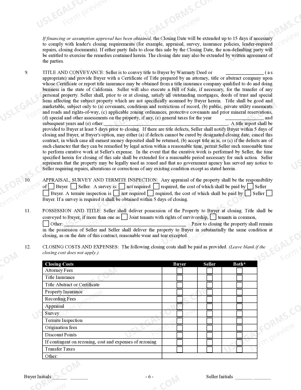 Preview Contract for Sale and Purchase of Real Estate with No Broker for Residential Home Sale Agreement
