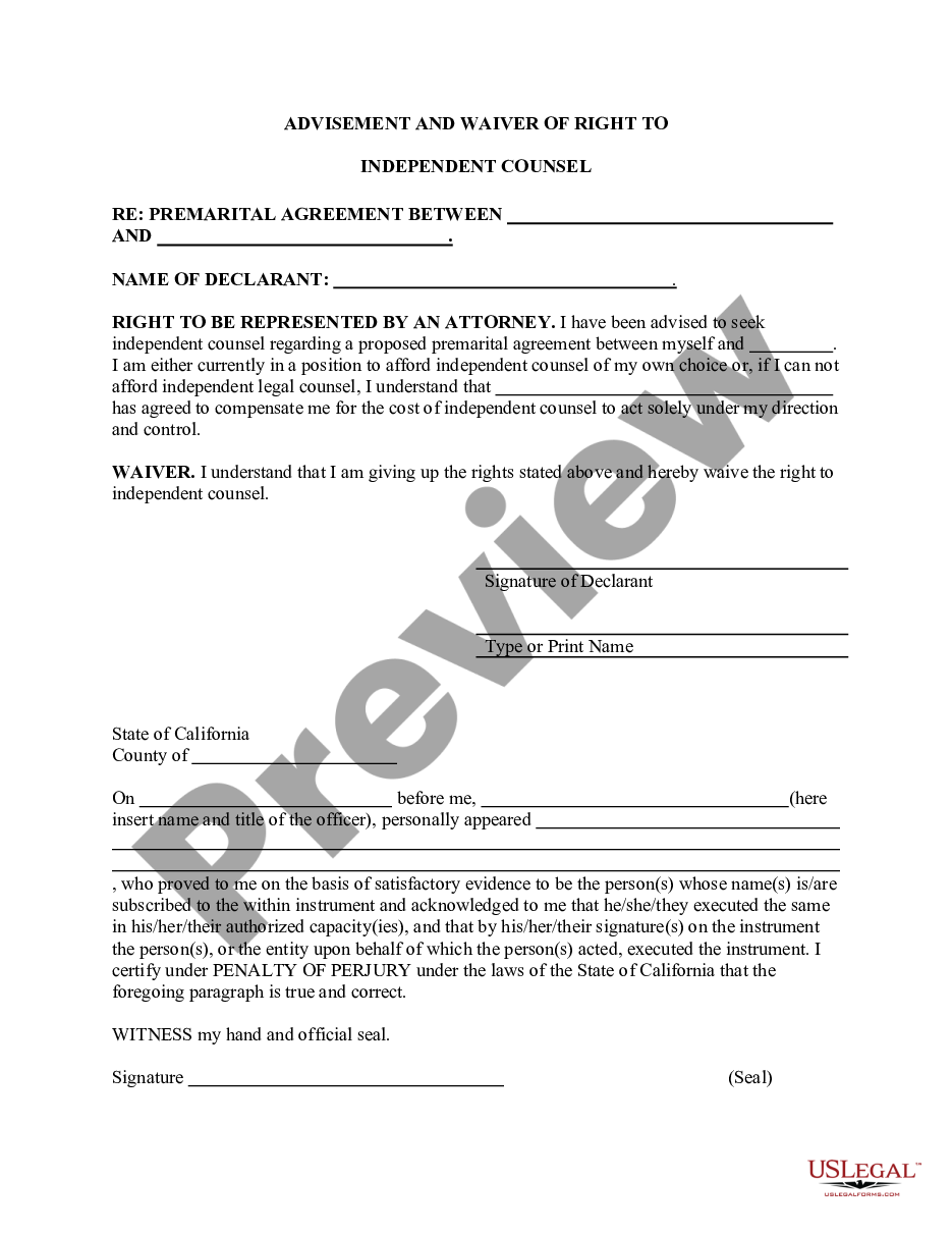page 3 California Prenuptial Premarital Agreement with Financial Statements preview