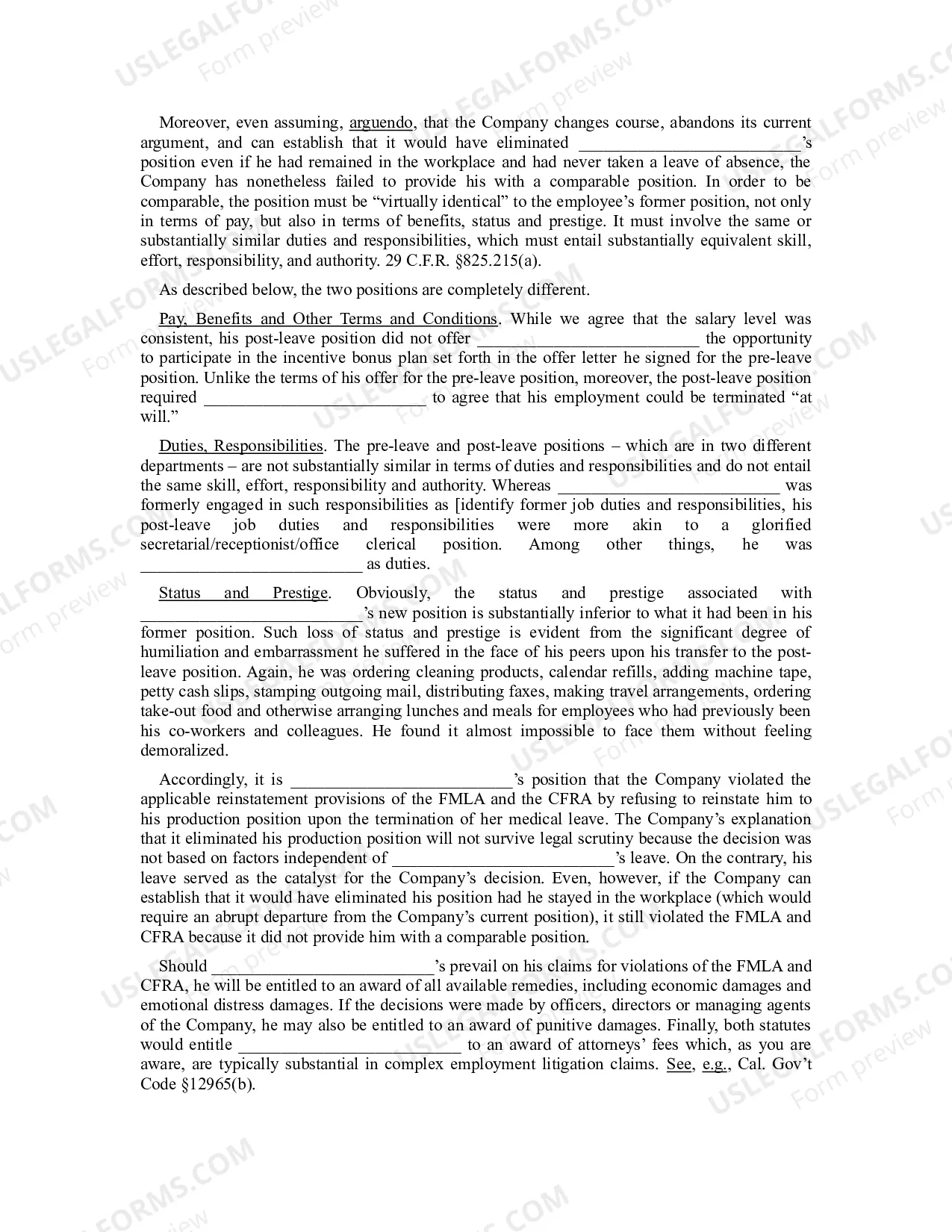 Preview Demand Letter Related to Workplace Injury