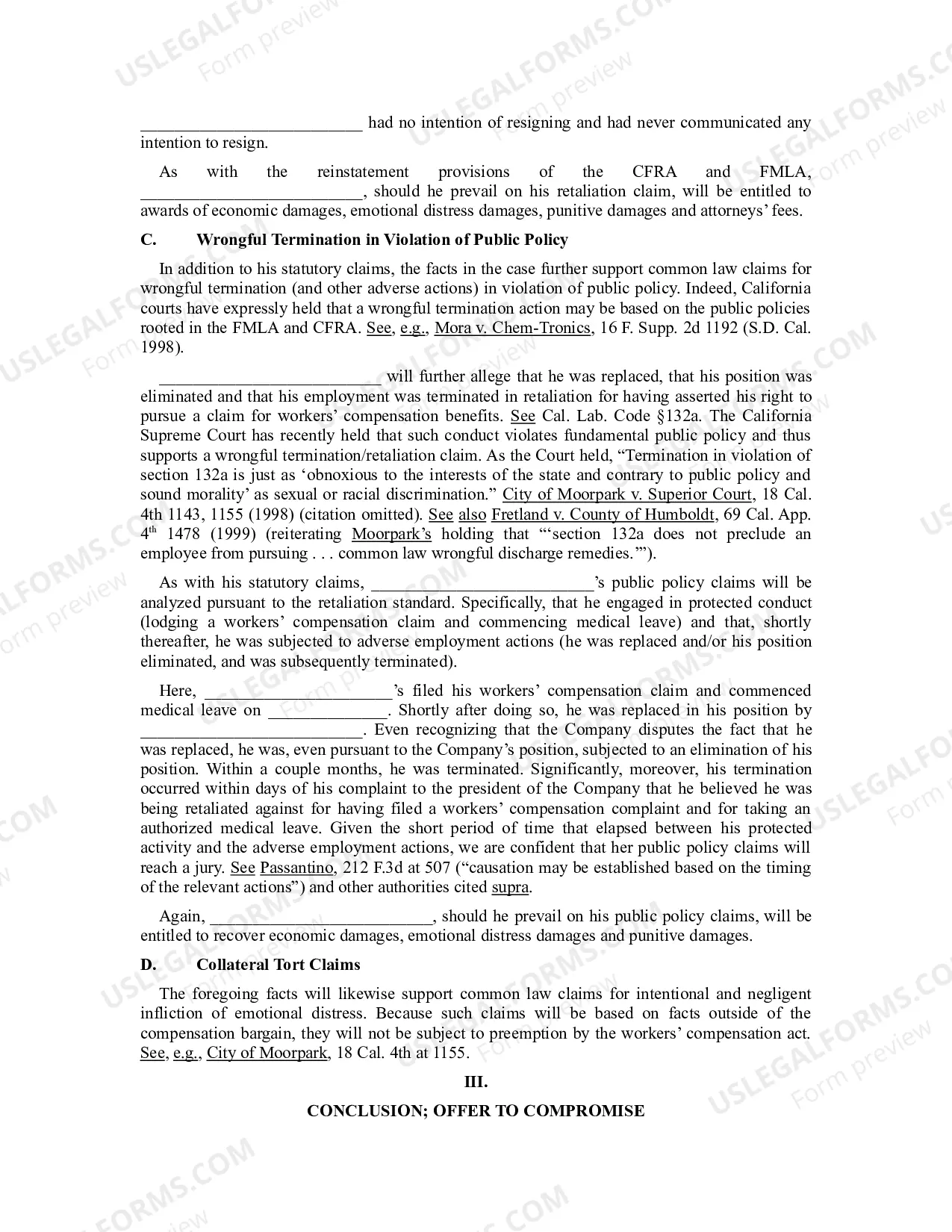 Preview Demand Letter Related to Workplace Injury