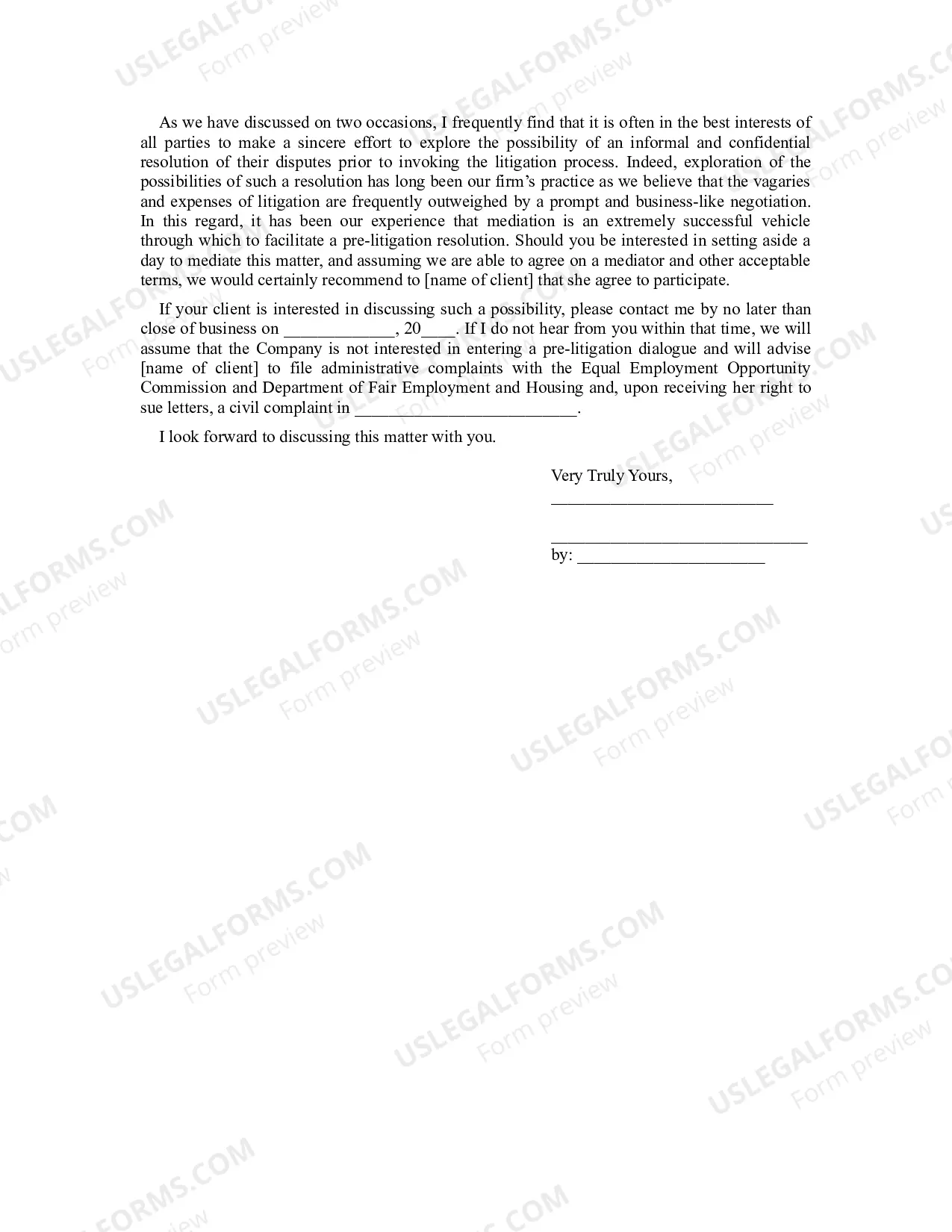 Preview Demand Letter Related to Workplace Injury