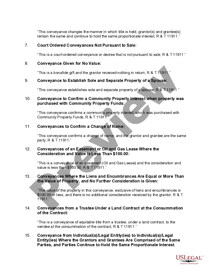 Preview Enhanced Life Estate or Lady Bird Quitclaim Deed from Individual to Individual