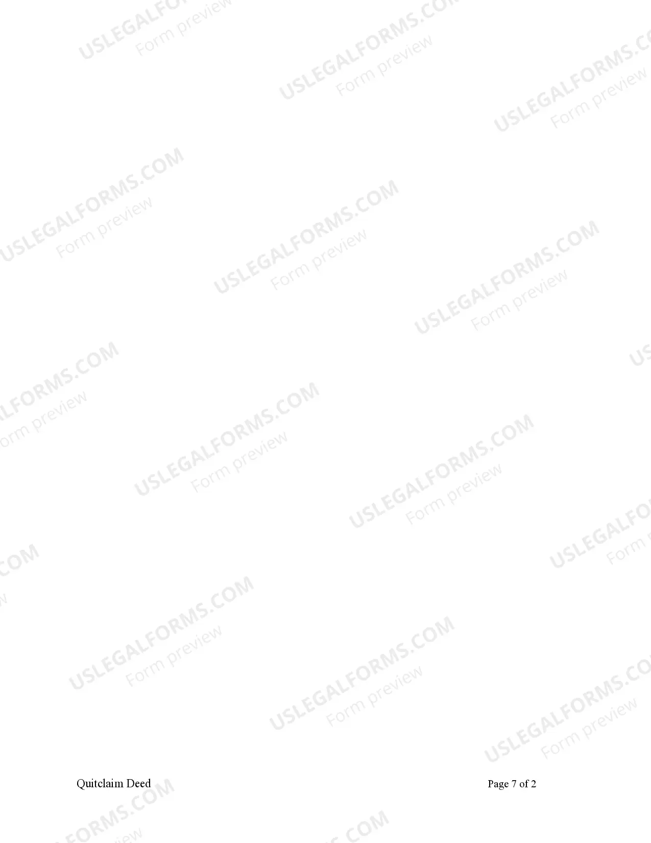 Preview Quitclaim Deed from Corporation to Corporation