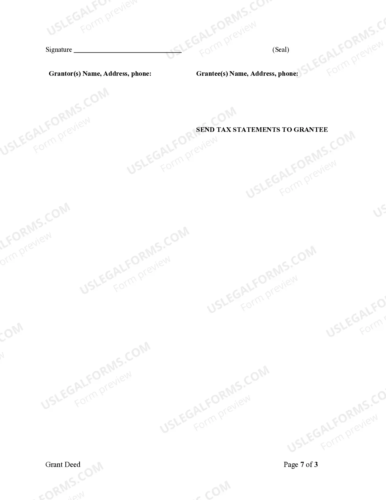 Preview Grant Deed from Corporation to Corporation