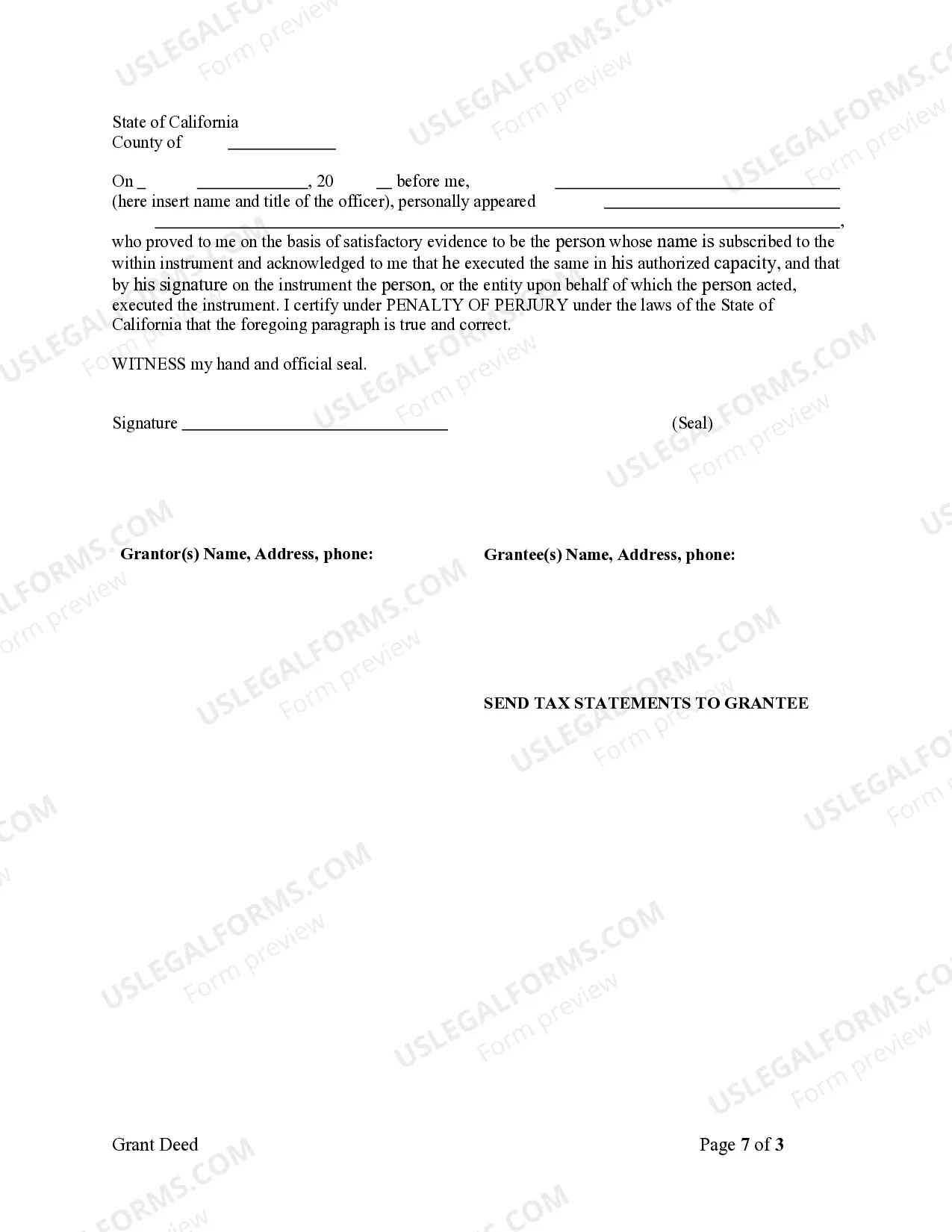 Preview Grant Deed from Corporation to Two Individuals